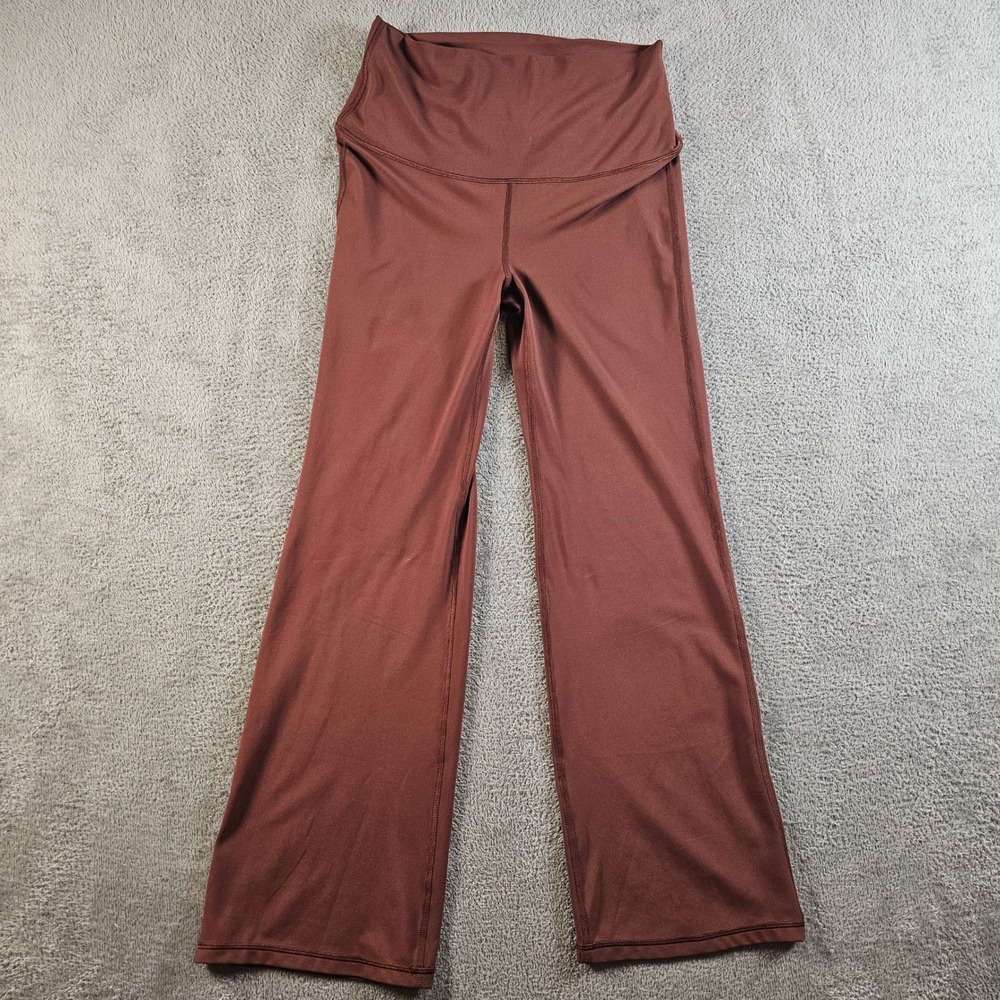 Isabel by Ingrid & Isabel Brown Maternity Flare Yoga Pants Wide Leg Size M